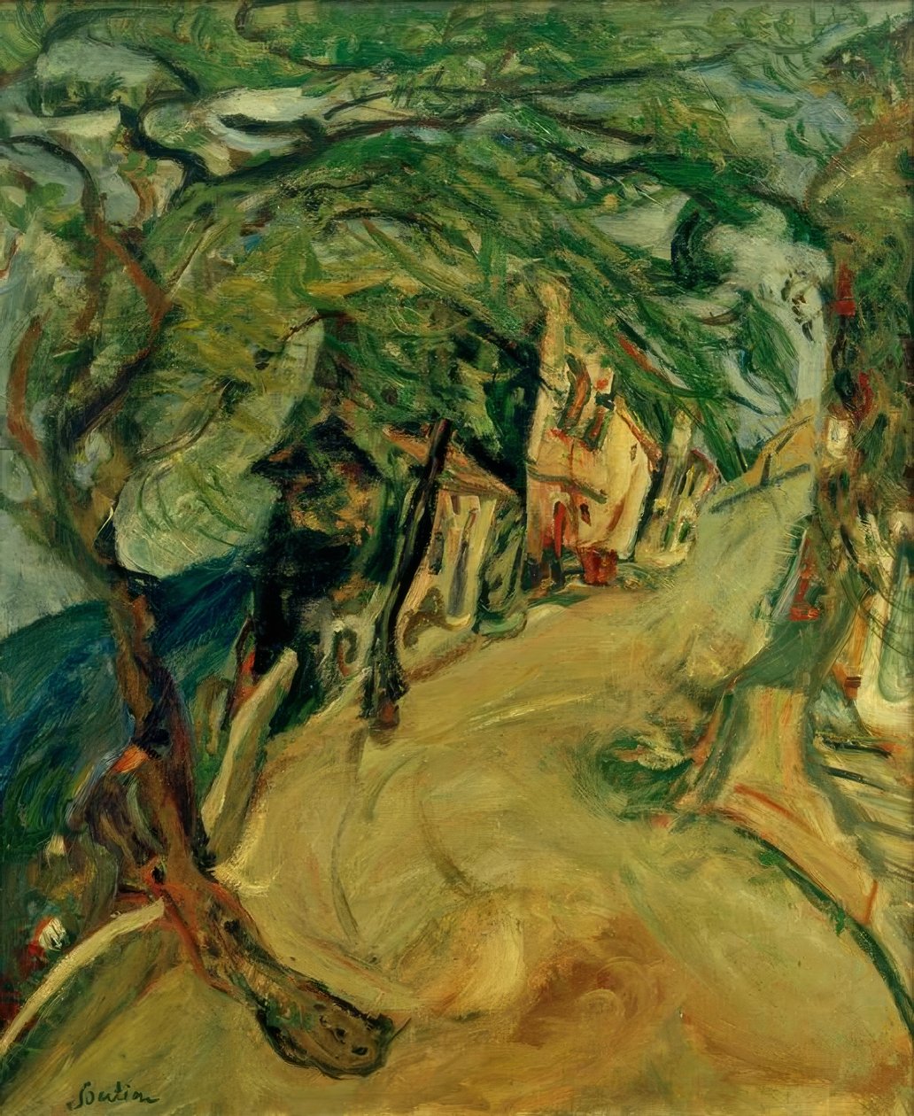 Bölüm Soutine, Tepeye Giden Yol by Chaim Soutine