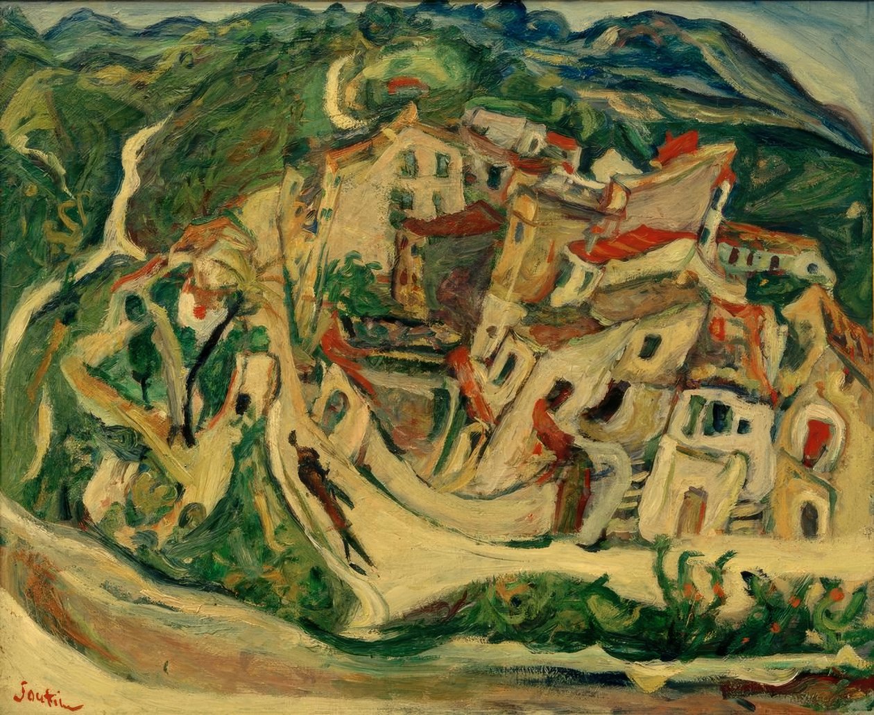 Bölüm Soutine, Sicht auf Cagnes (La Gaude et les Baous) by Chaim Soutine