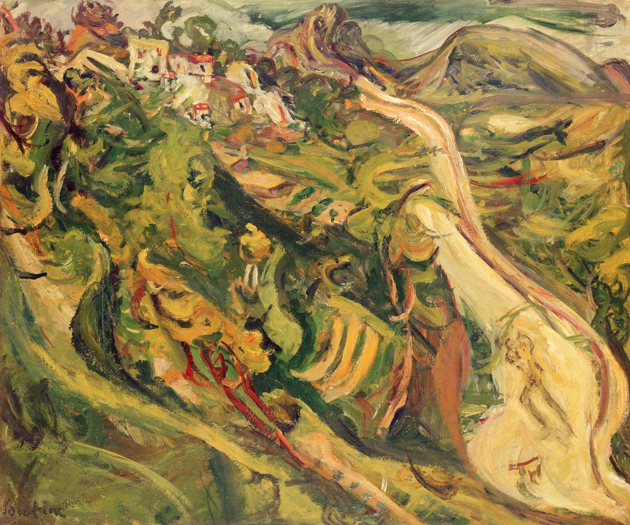 Manzara - Yol, 1922 by Chaim Soutine