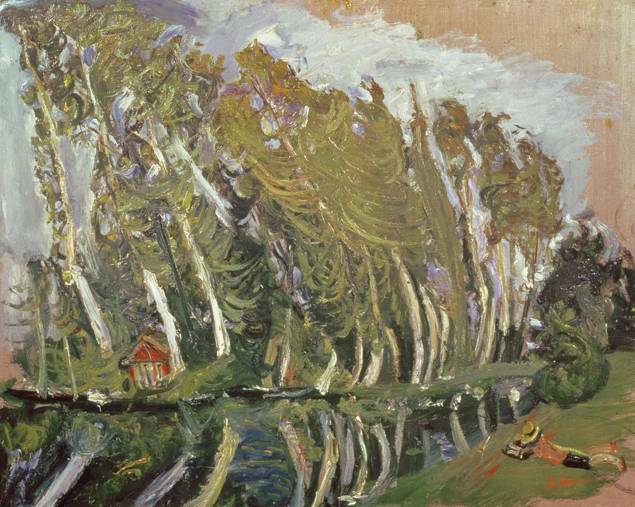 Yatan Figürlü Manzara by Chaim Soutine