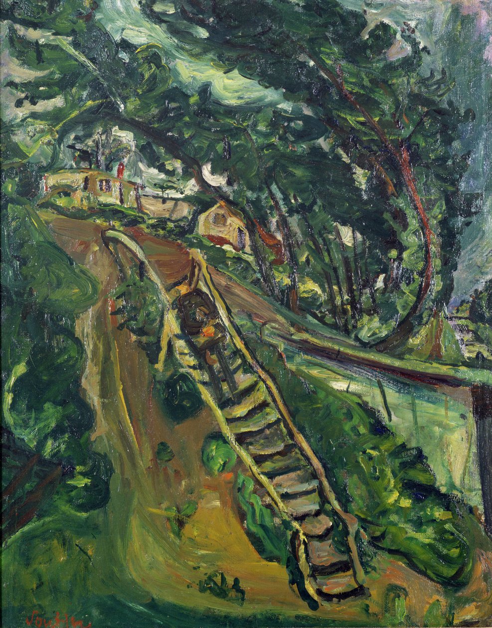 Merdivenlerde Yürüyen Adam, 1922-3 by Chaim Soutine