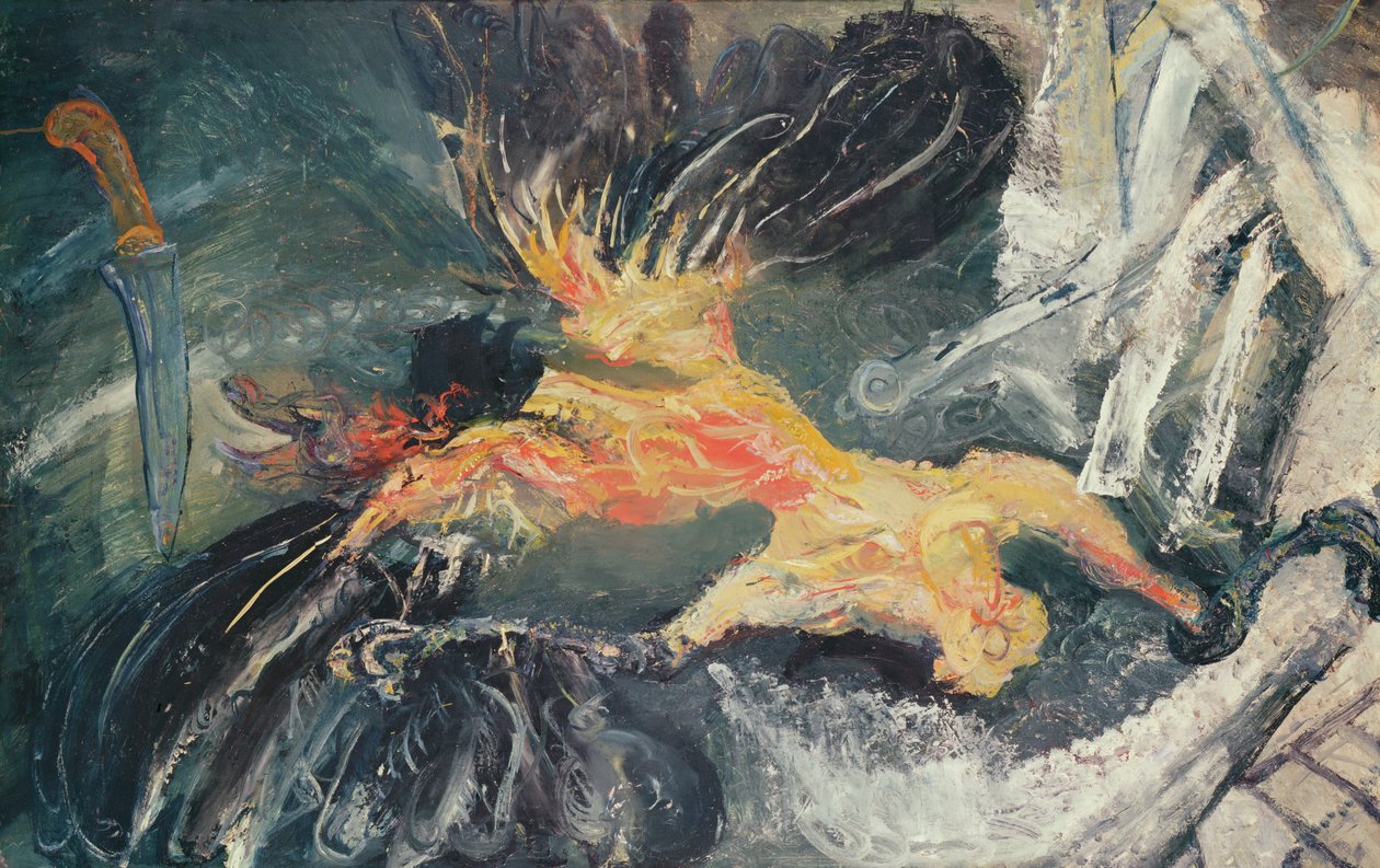 Kümes hayvanları, c.1925-26 (karton üzerine yağlı boya) by Chaim Soutine