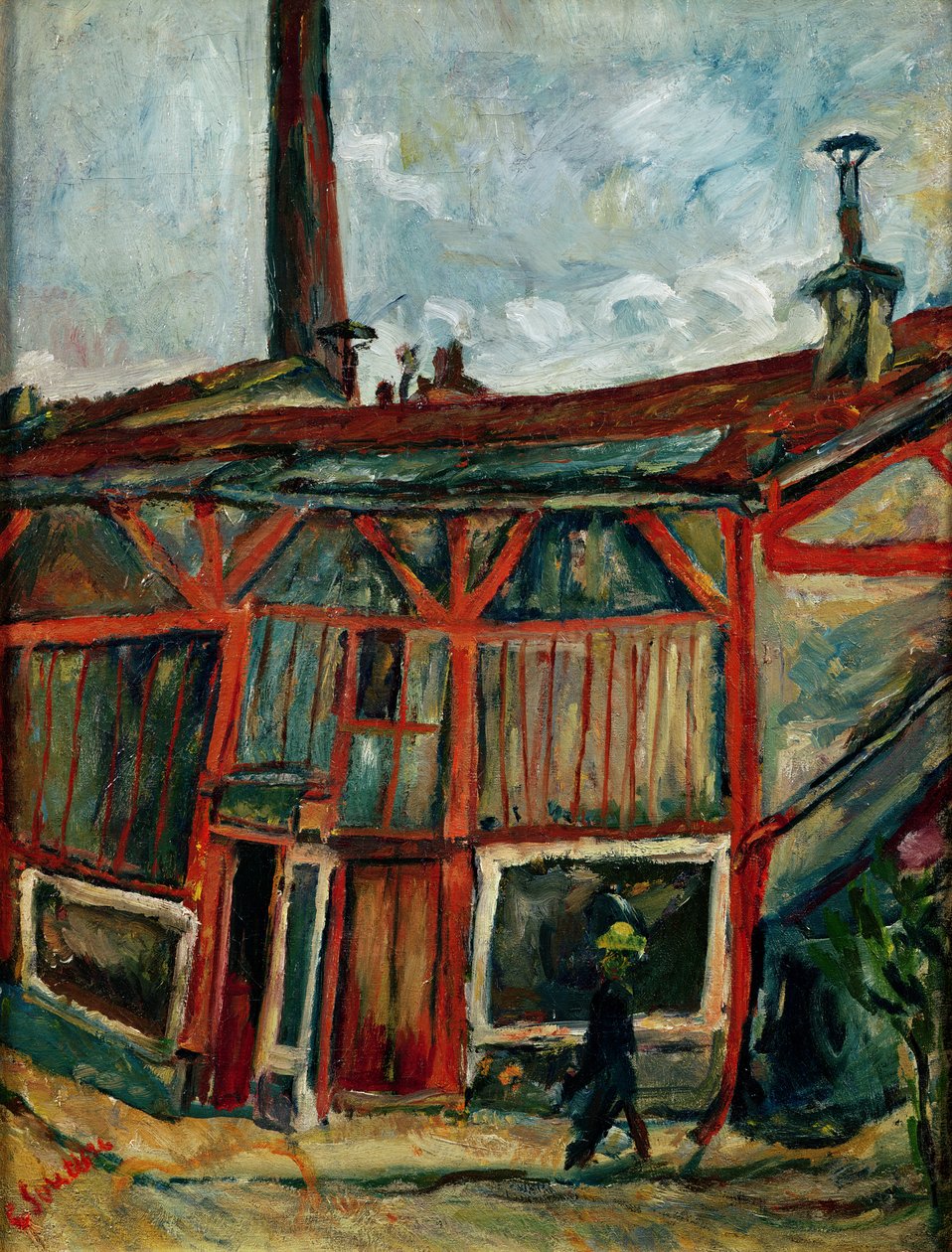Falguiere Şehrindeki Stüdyolar, 1914 by Chaim Soutine