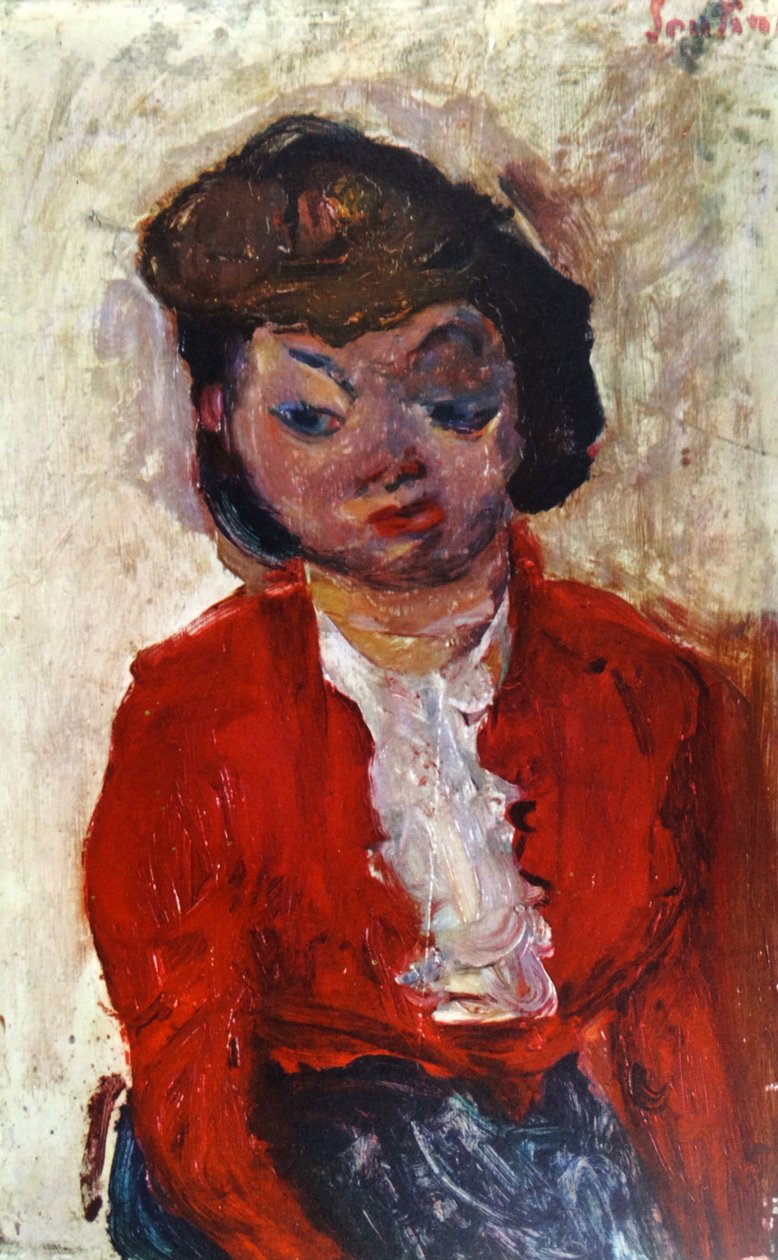 İngiliz Kadın 1922, Chaïm Soutine (1893 – 1943). by Chaim Soutine