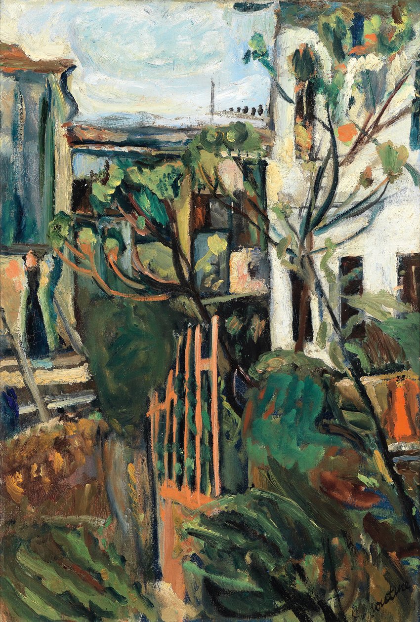 Paris yakınlarındaki ev Paris yakınlarındaki ev, 1918 by Chaim Soutine