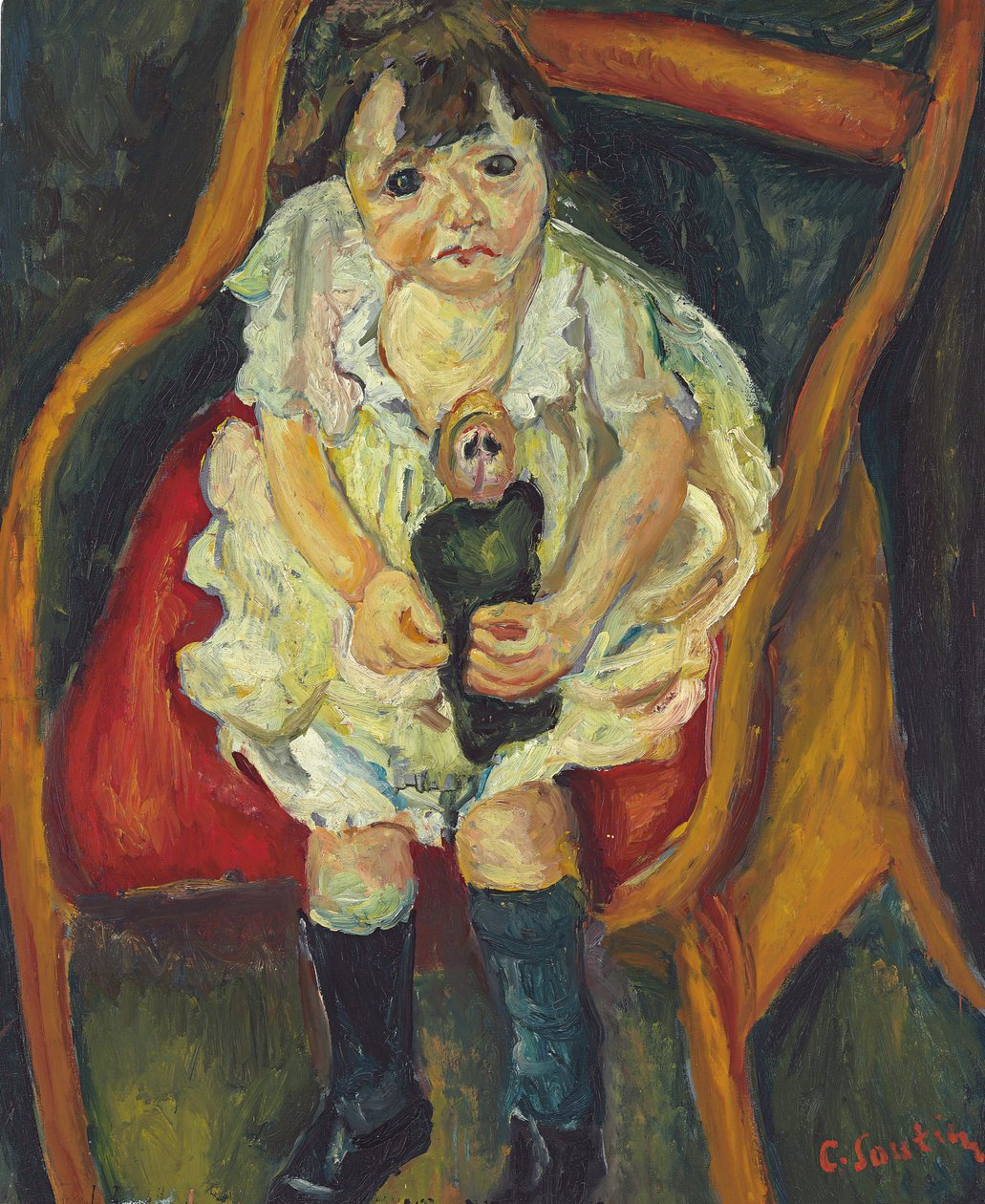 Oyuncak Bebekli Küçük Kız; La Petite Fille ve Poupee, c.1925 by Chaim Soutine