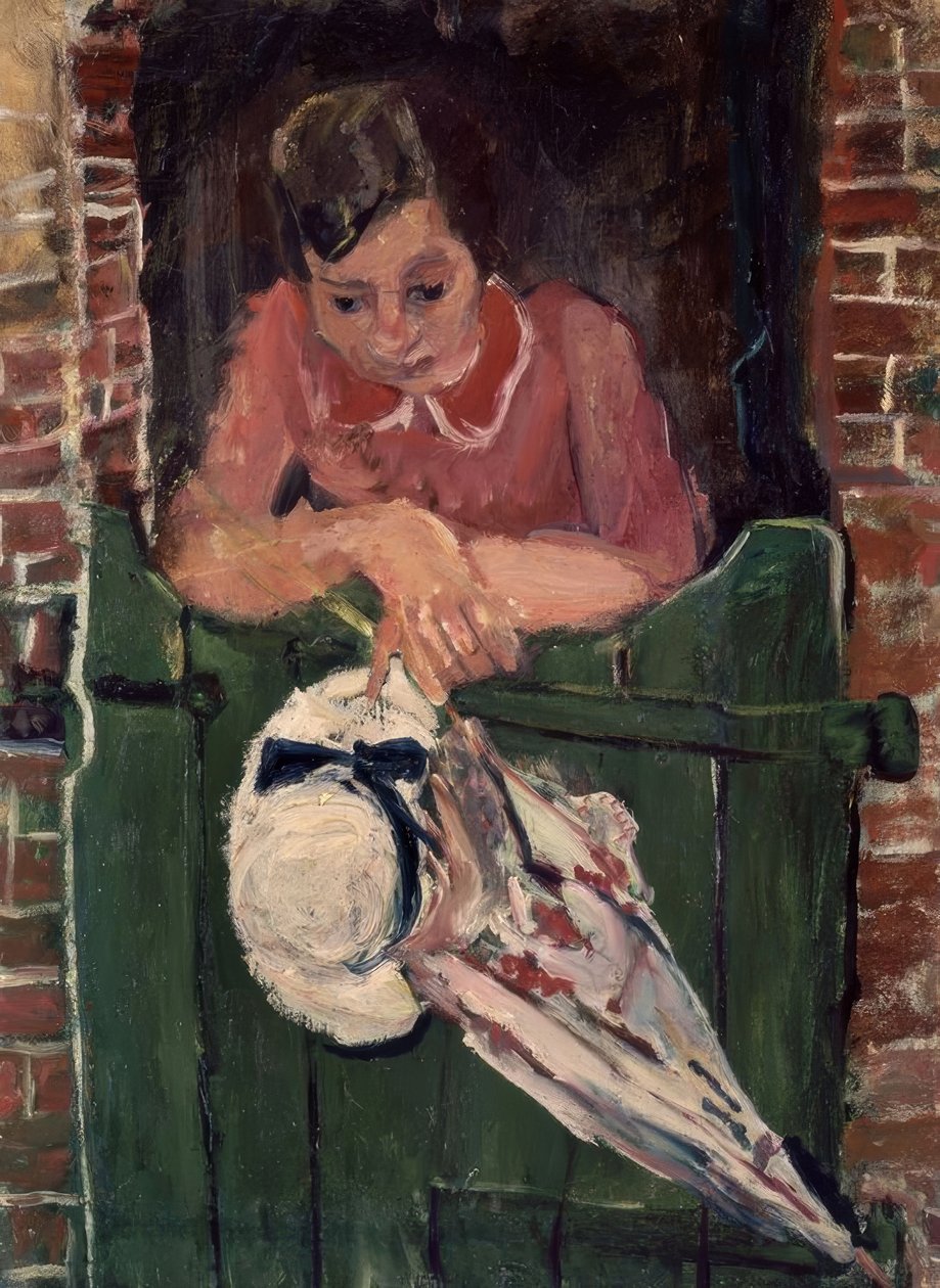 ŞEMSİYELİ KADIN - S XX - FRANSIZ ANLATIMCILIĞI by Chaim Soutine