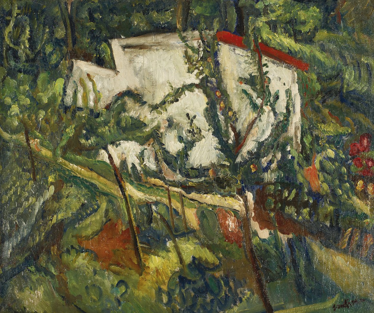 Clamart Evi, c. 1918 by Chaim Soutine