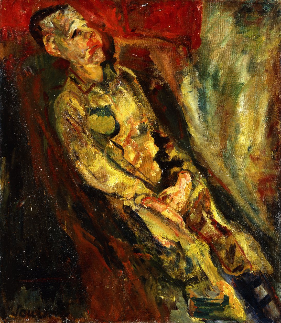 Oturan Adam; Oturan Adam, c.1923 by Chaim Soutine