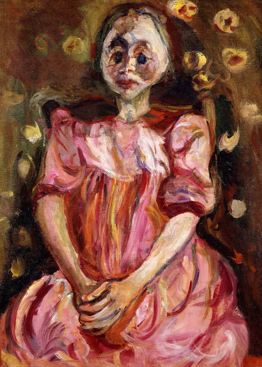 Pembeli Küçük Kız; La Petite Fille ve Rose, 1923-1924 by Chaim Soutine