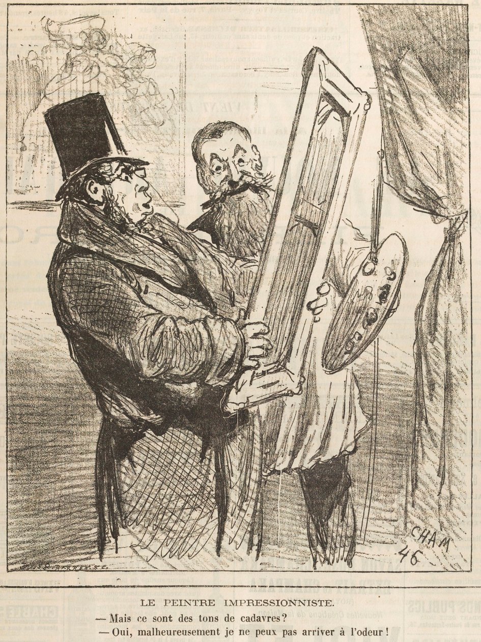 Empresyonist Ressam: Ama Bunlar Ceset Tonları..., 1877. by Cham