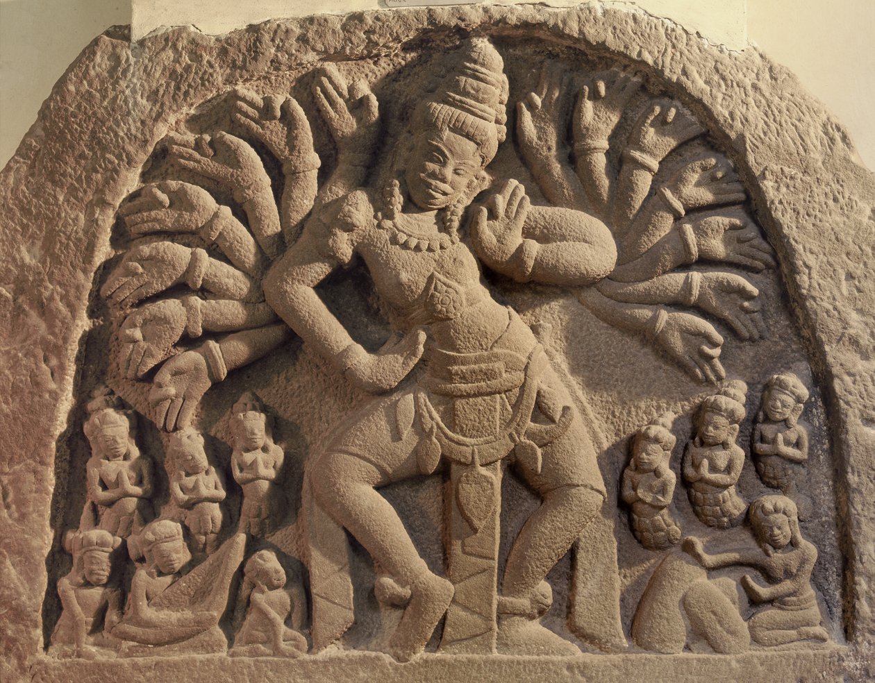 On altı kollu Shiva dansı by Cham School