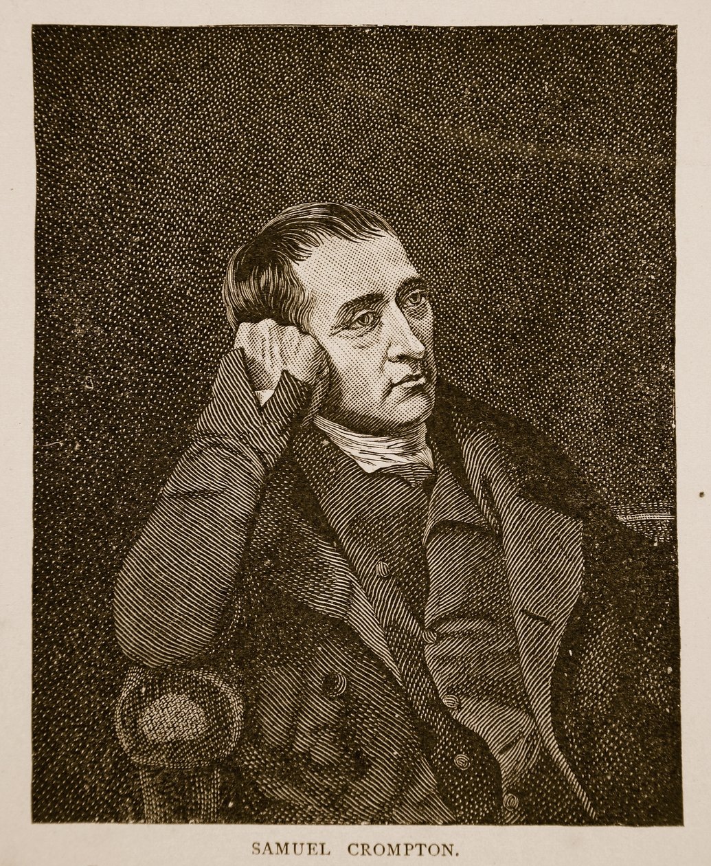 C. Turner (1774-1857) tarafından oyulmuş Samuel Crompton by Charles Allingham