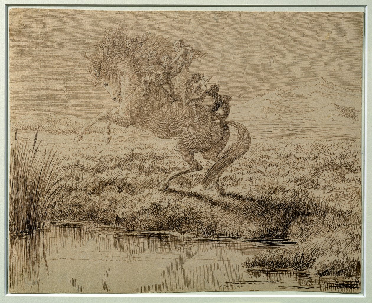 Kaçış (kalem ve mürekkep) by Charles Altamont Doyle