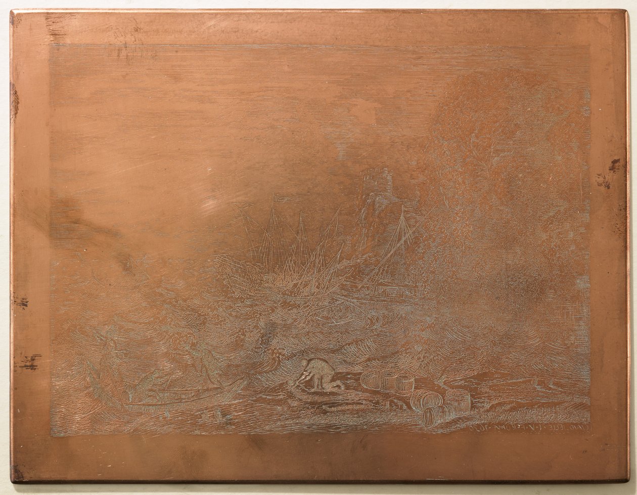 The Tempest için baskı plakası, 1870-1875 by Charles Amand Durand