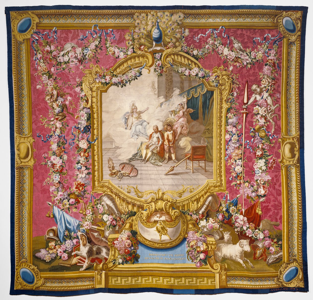 Don Kişot, 1773 (ipek ve yün) bilgeliğiyle aptallığından kurtuldu. by Charles Antoine Coypel