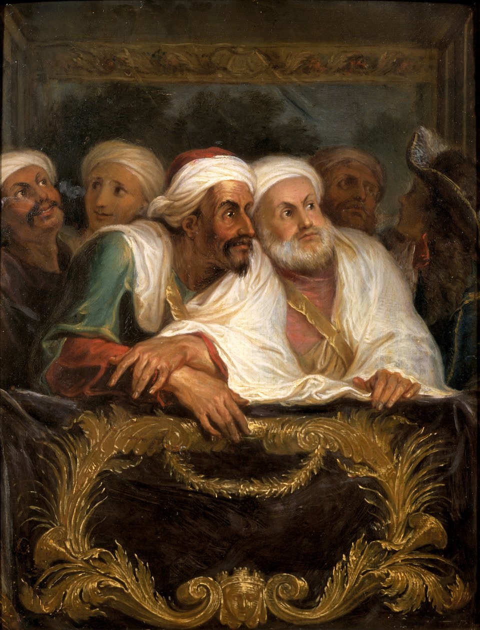 The Moroccan Ambassador and his Entourage at the Italian Comedy in Paris in February 1682, c.1682  by Charles Antoine Coypel