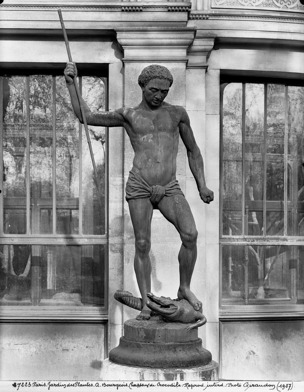 Timsah avcısı (bronz) by Charles Arthur Bourgeois