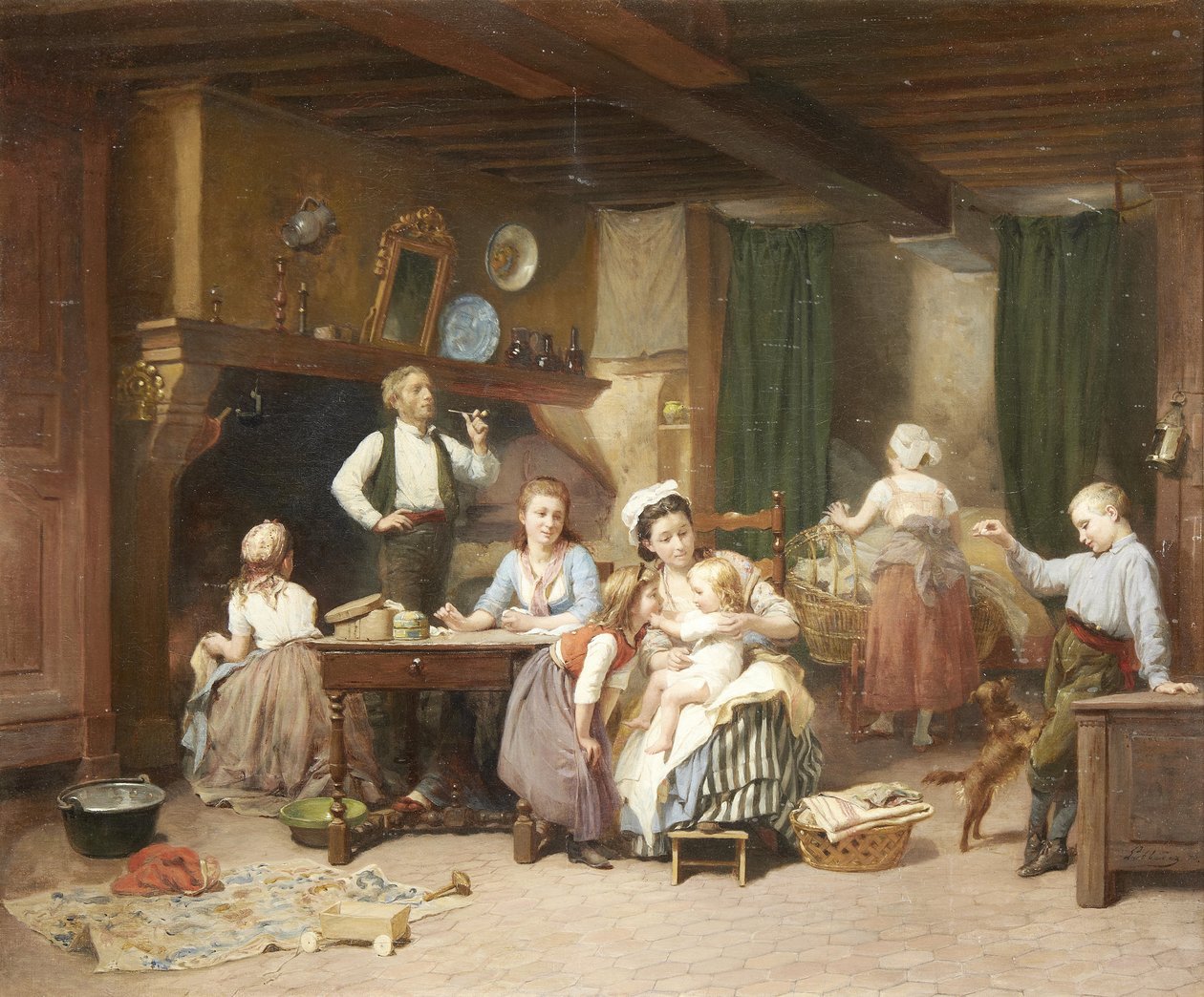 Aile zamanı by Charles Auguste Romain Lobbedez