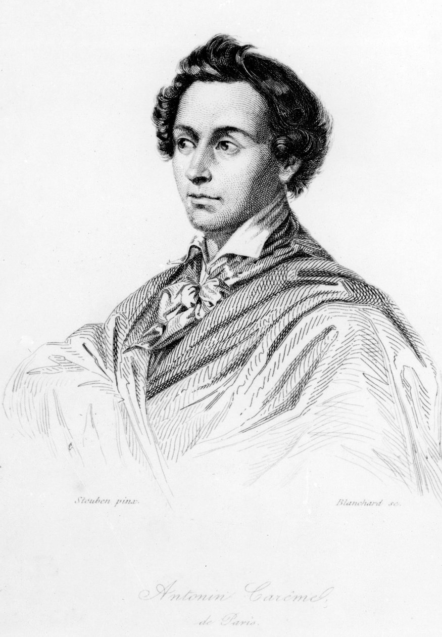 Marie-Antoine Careme, frontispiece to 