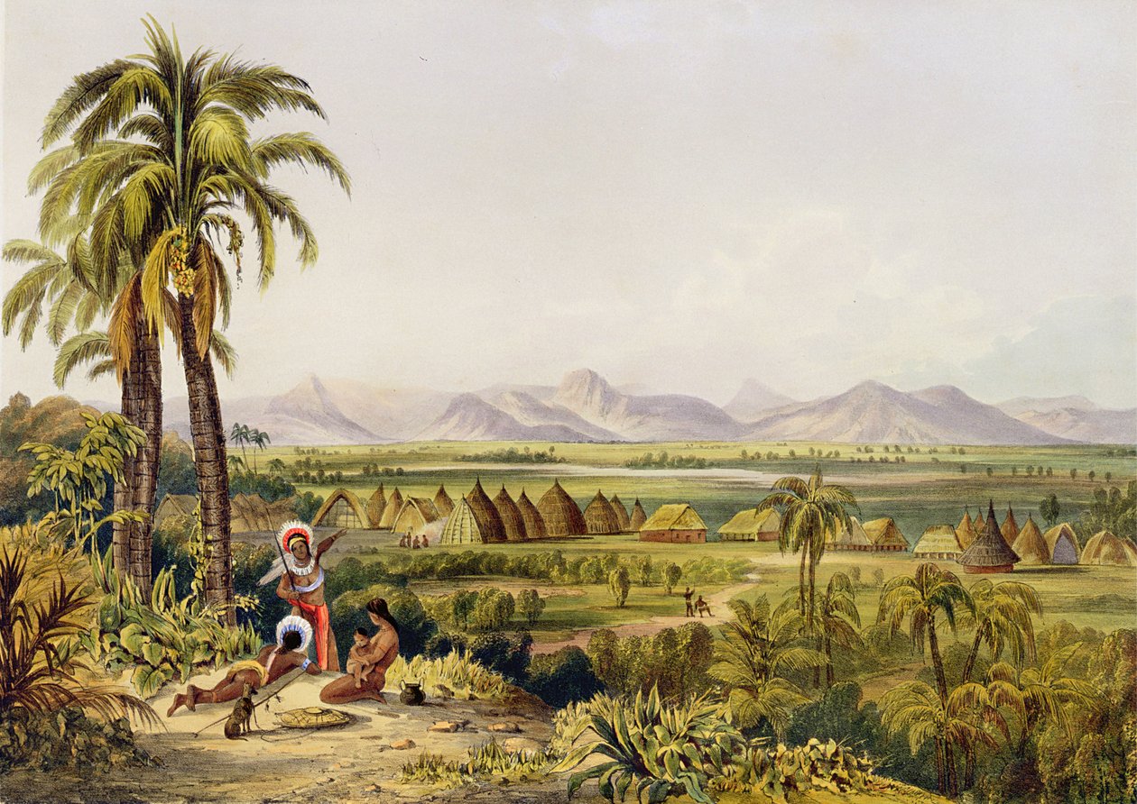 Pirara ve Amucu Gölü, The Site of Eldorado, Georges Barnard tarafından, Robert Herman Schomburgk (1804-65) tarafından 