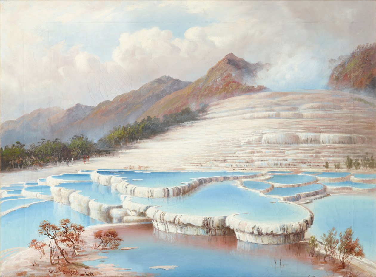 Beyaz Teraslar, Yeni Zelanda by Charles Blomfield