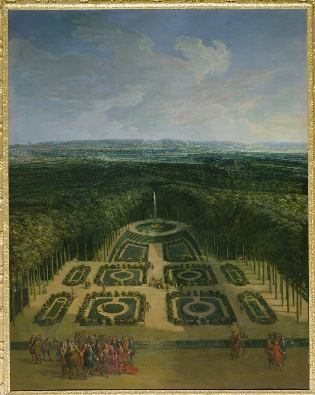 Louis XIV (1638-1715) Grand Trianon Bahçeleri, 1713 by Charles Chastelain