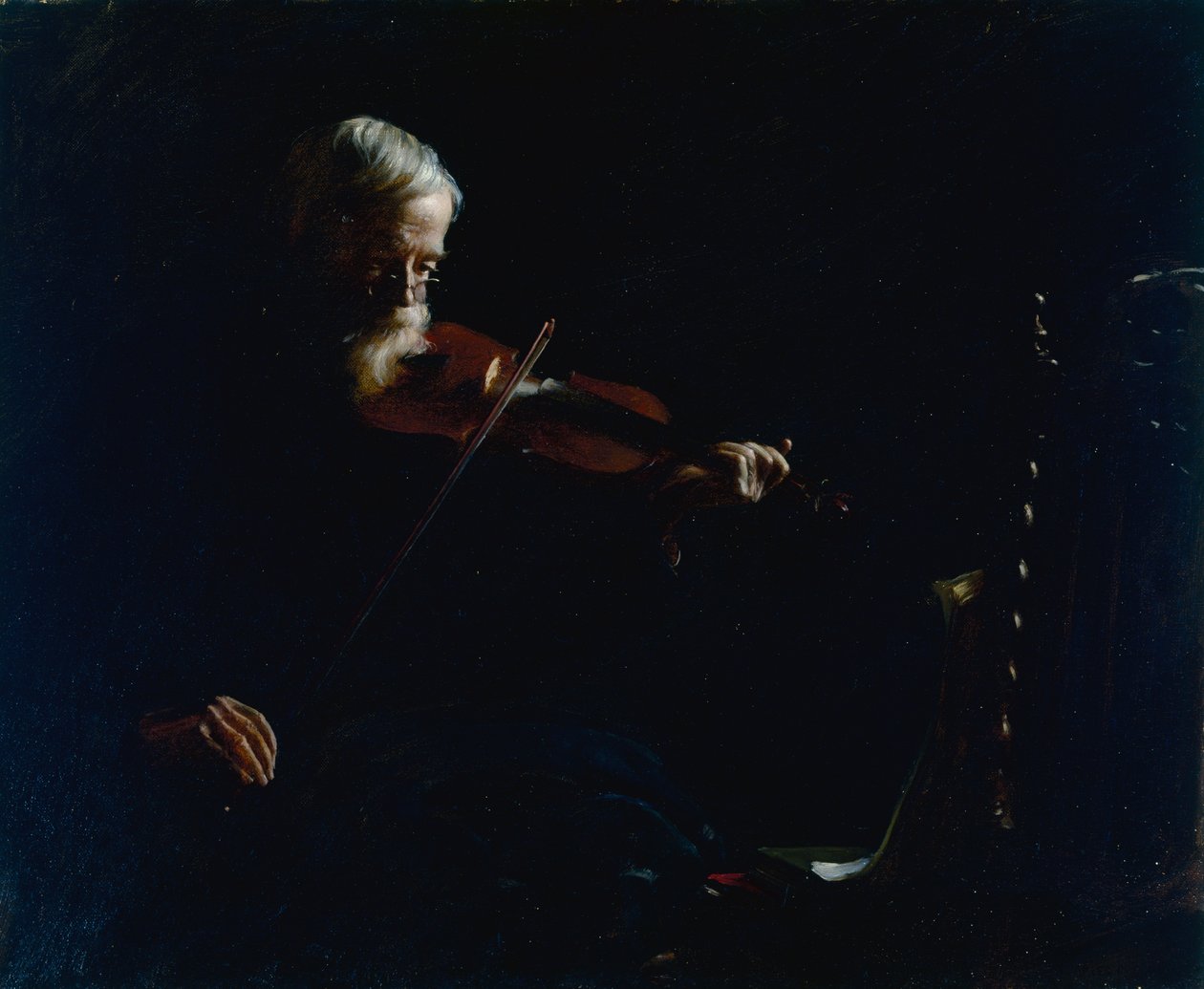 eski kemancı by Charles Courtney Curran