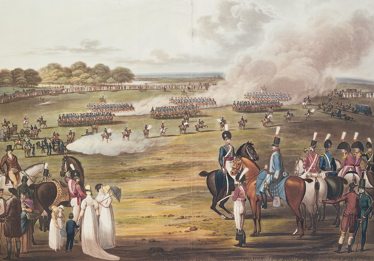 Londra Gönüllü Süvari ve Uçan Topçu Görünümü, 1805 by Charles Cranmer