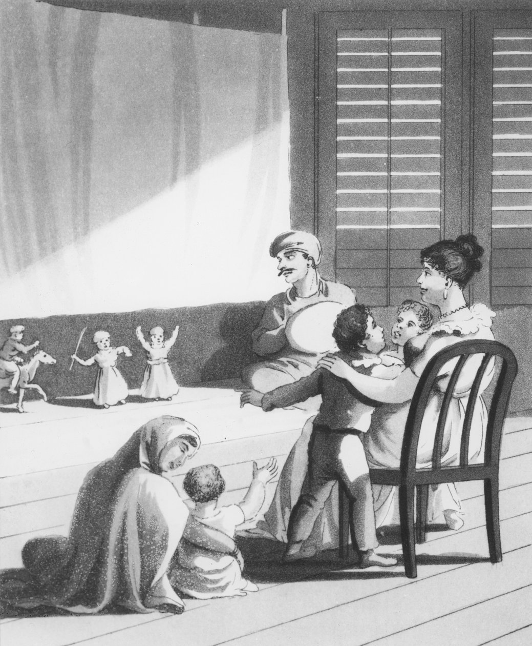 Yerli Hokkabazlar tarafından Avrupalı Çocukları Eğlendirmek İçin Sergilenen Kaut Pootlies veya Kuklalar, 