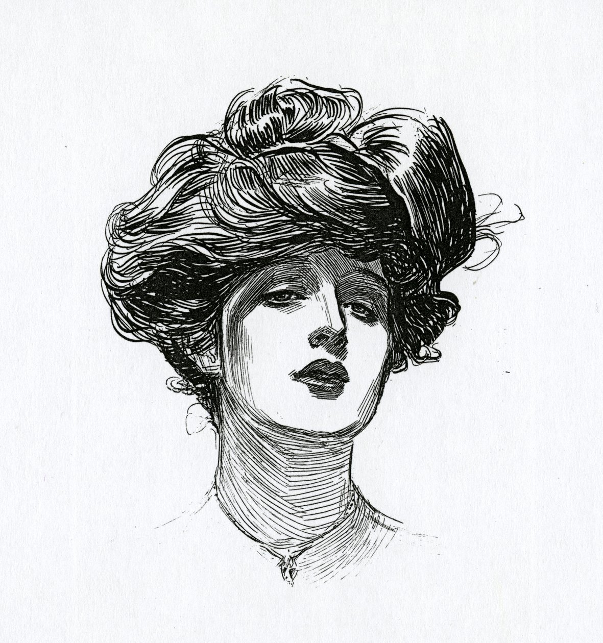 Bir Gibson Kızı, c.1902 by Charles Dana Gibson