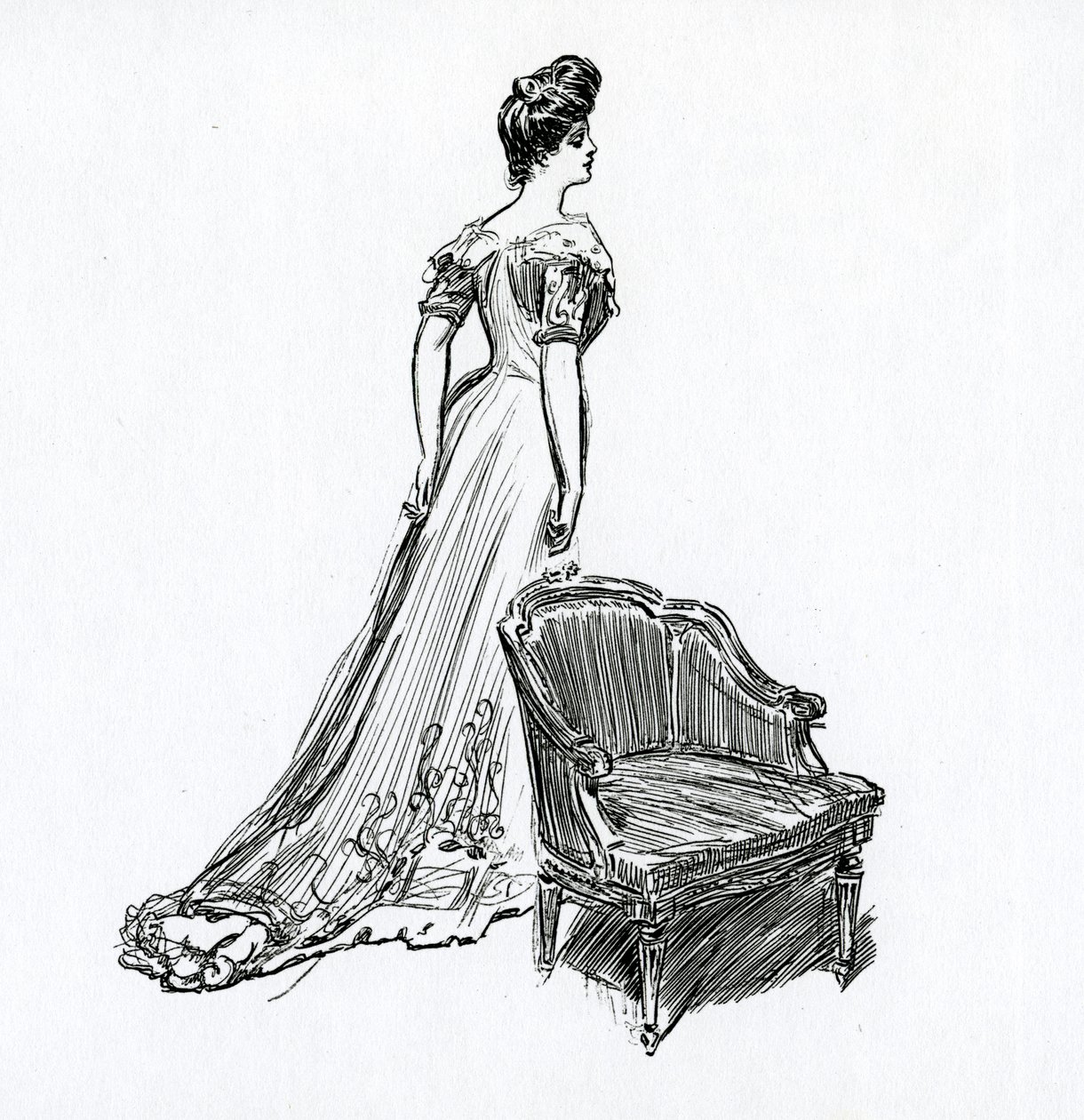 Bir Gibson Kızı, c.1902 by Charles Dana Gibson