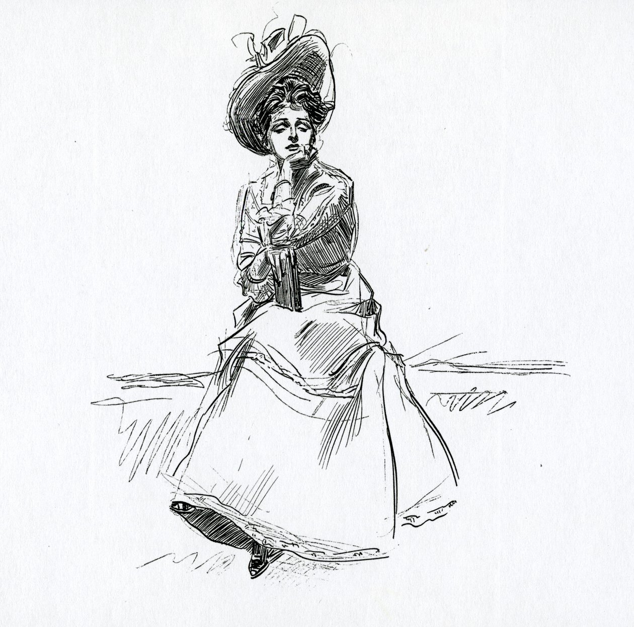 Bir Gibson Kızı, c.1902 by Charles Dana Gibson