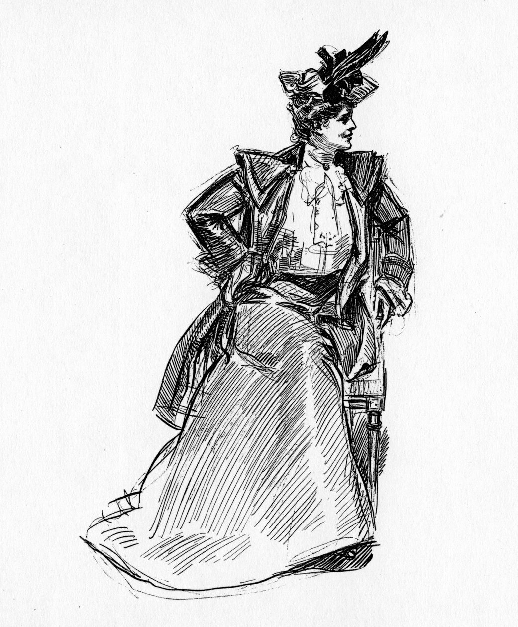 Bir Gibson Kızı, c.1902 by Charles Dana Gibson