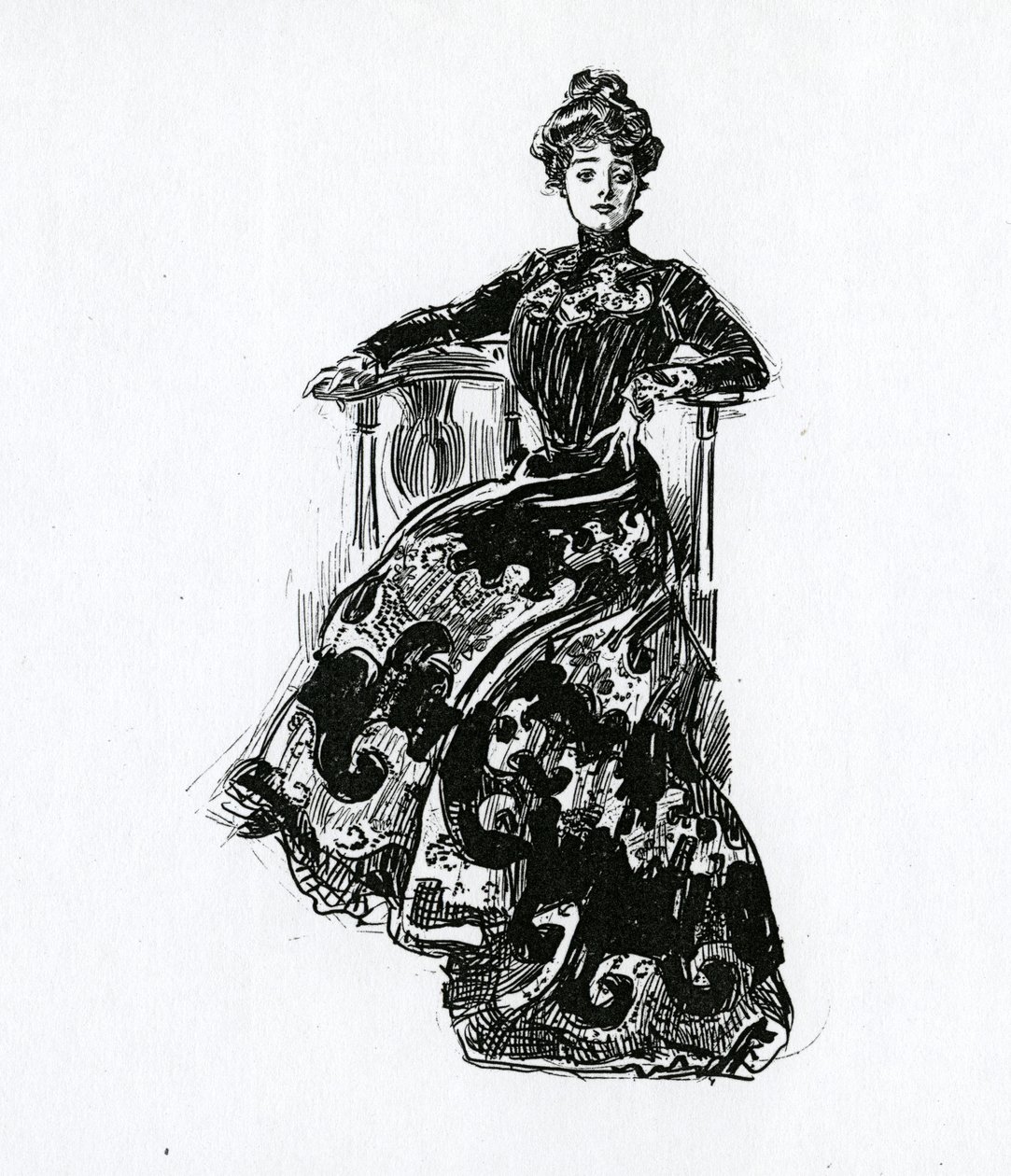 Bir Gibson Kızı, c.1902 by Charles Dana Gibson