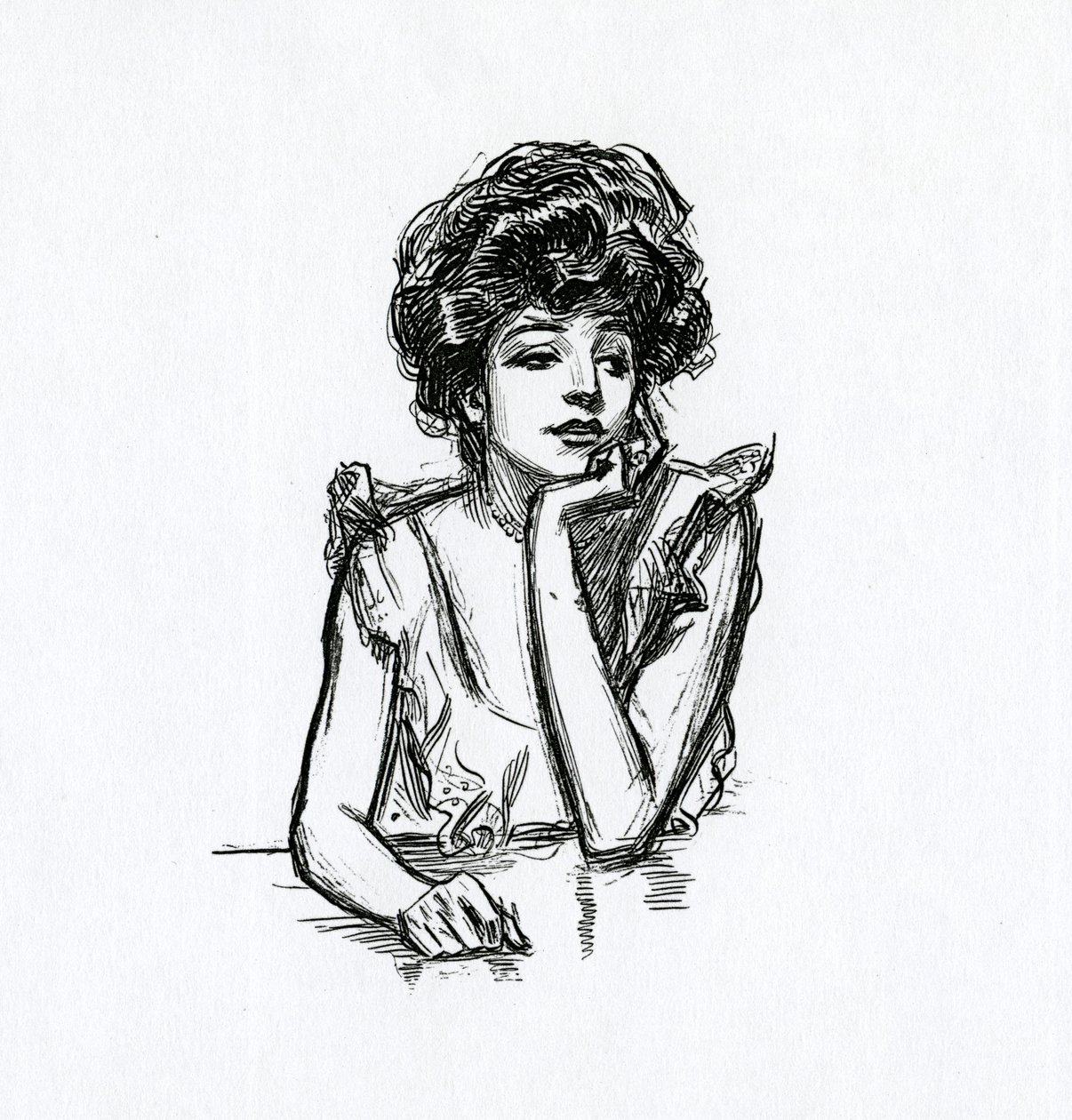 Bir Gibson Kızı, c.1902 by Charles Dana Gibson