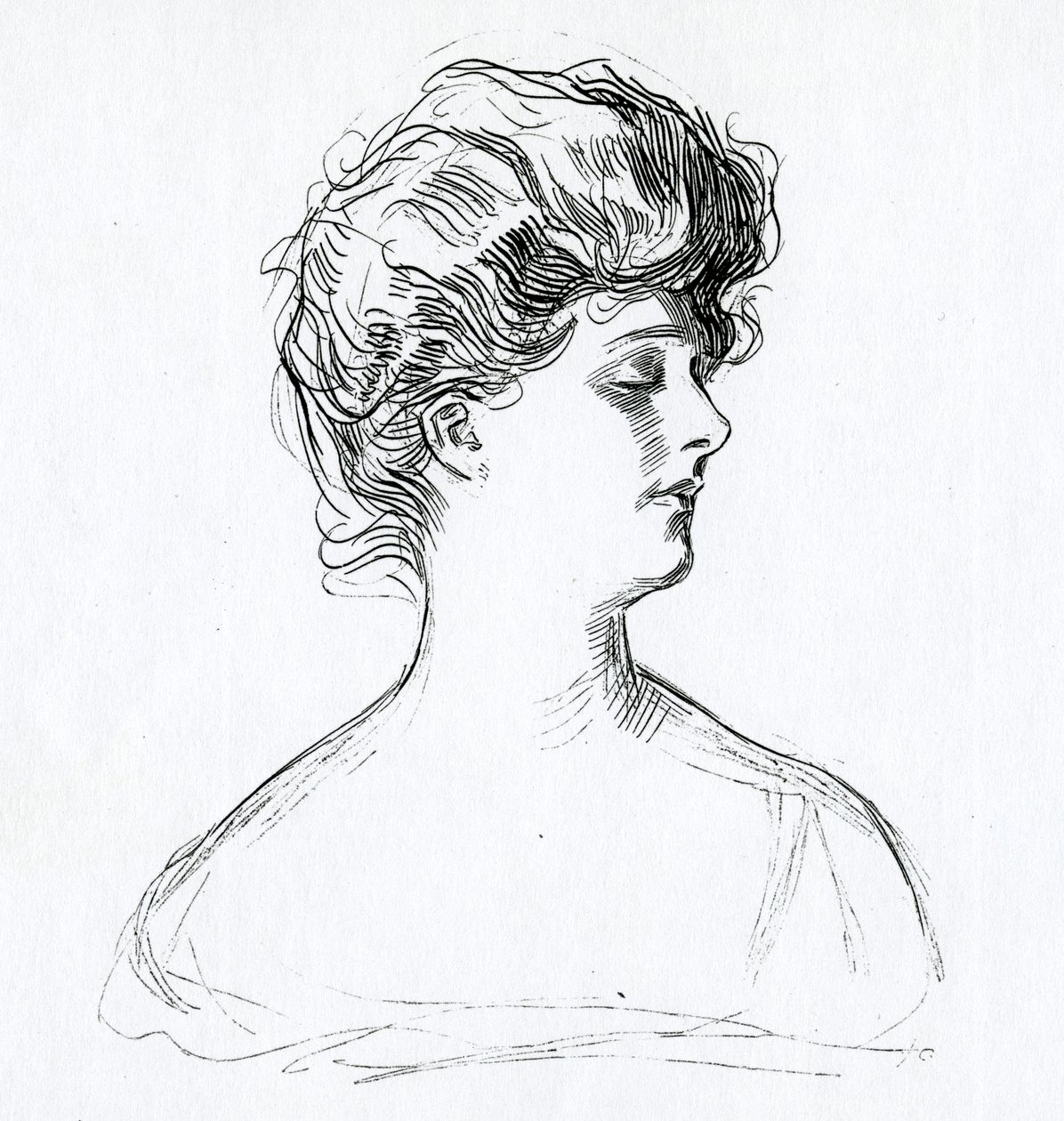 Bir Gibson Kızı, c.1902 by Charles Dana Gibson