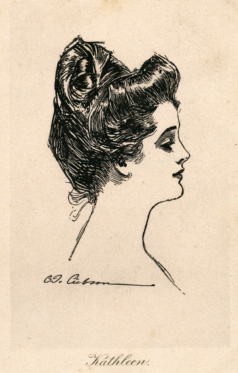 Kathleen, Gibson Kızı, 1900 dolayları by Charles Dana Gibson