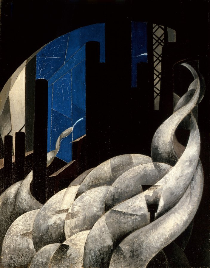 Yeni Bir Kilisenin Tütsü by Charles Demuth
