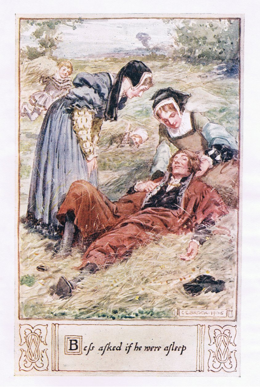Bess uyuduğumuzu sordu. by Charles Edmund Brock
