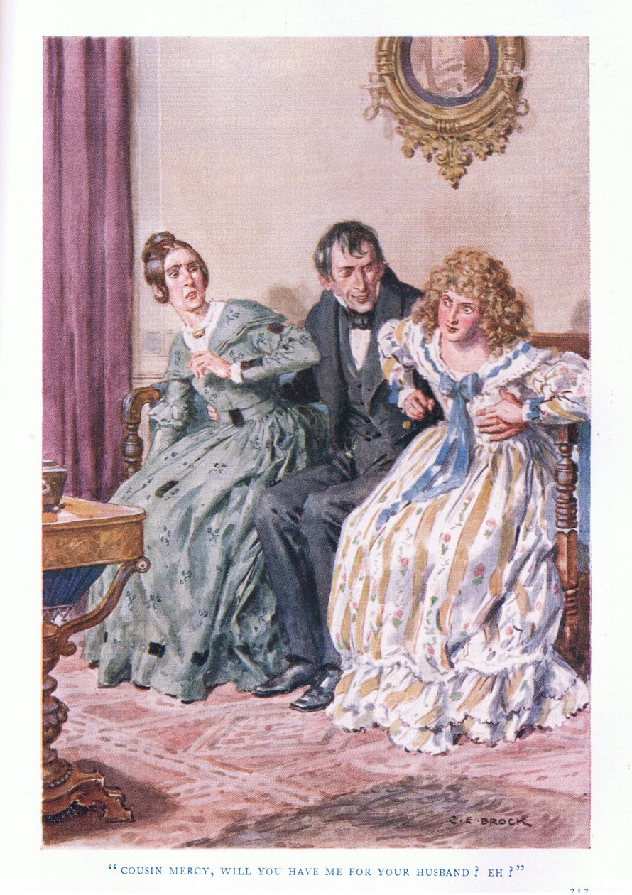 Kuzen Mercy, beni kocan olarak kabul eder misin Eh by Charles Edmund Brock