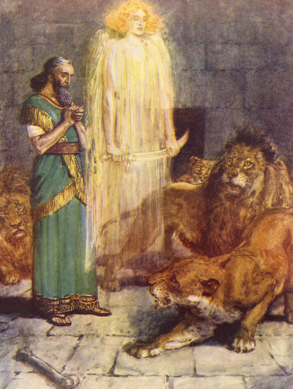 Daniel in the Lions Den by Charles Edmund Brock