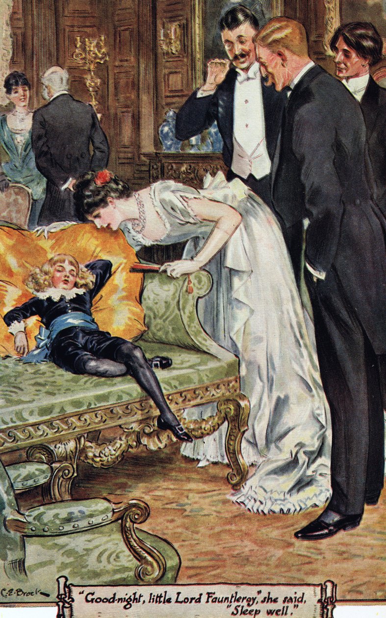 "İyi geceler, küçük Lord Fauntleroy," dedi, "iyi uykular", 1936 by Charles Edmund Brock