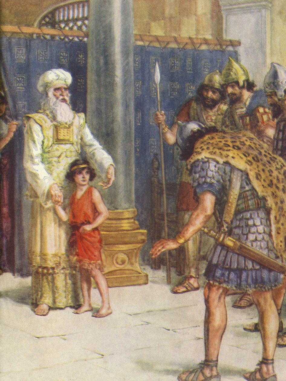 Jehoiada brought out Joash by Charles Edmund Brock
