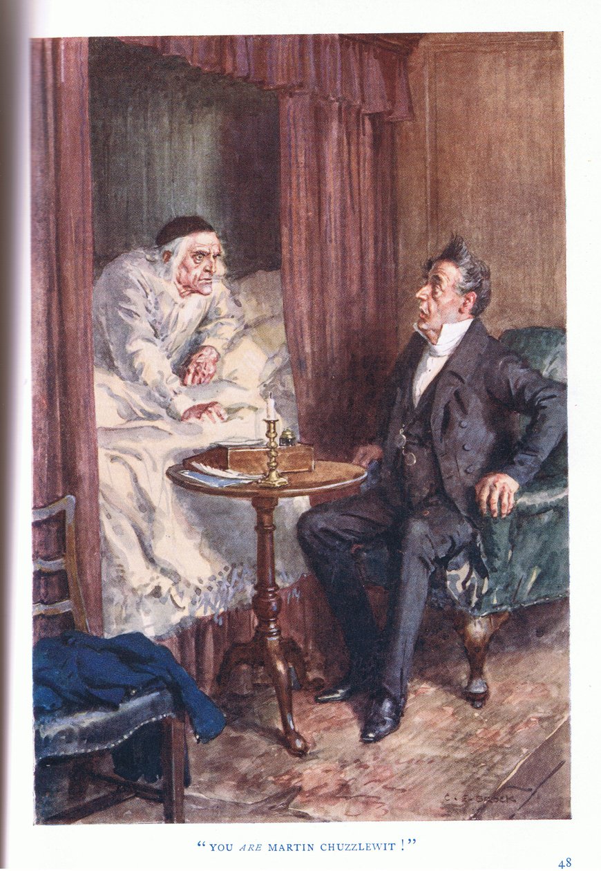 Sen Martin Chuzzlewit'sin! by Charles Edmund Brock