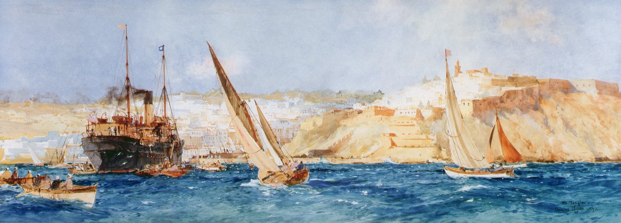 Tanca, 1911 (kağıt üzerinde wc ve guaj) by Charles Edward Dixon