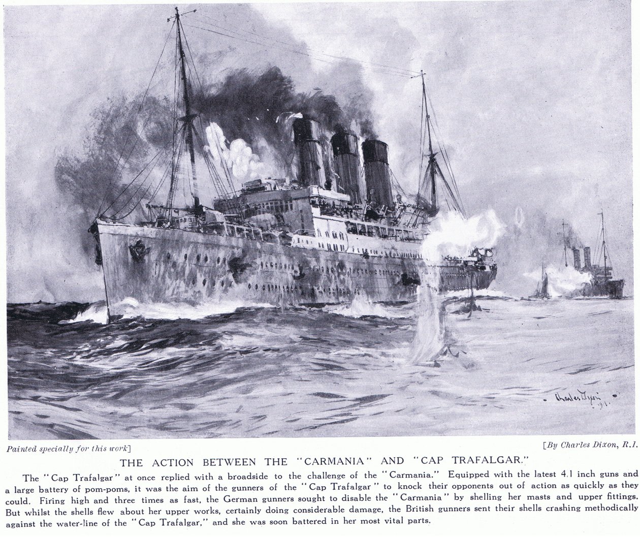 Hariho Umusaza wibiraro bitatu, ibitekerezo bye byarangaye Midges by Charles Edward Dixon