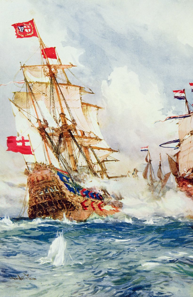 Blake Denizleri Süpürdüğünde: Amiral Blake (1599-1657) ve Van Tromp (1598-1653) Arasında Bir Savaş, Sir Evelyn Wood (1838-1919) tarafından düzenlenen 