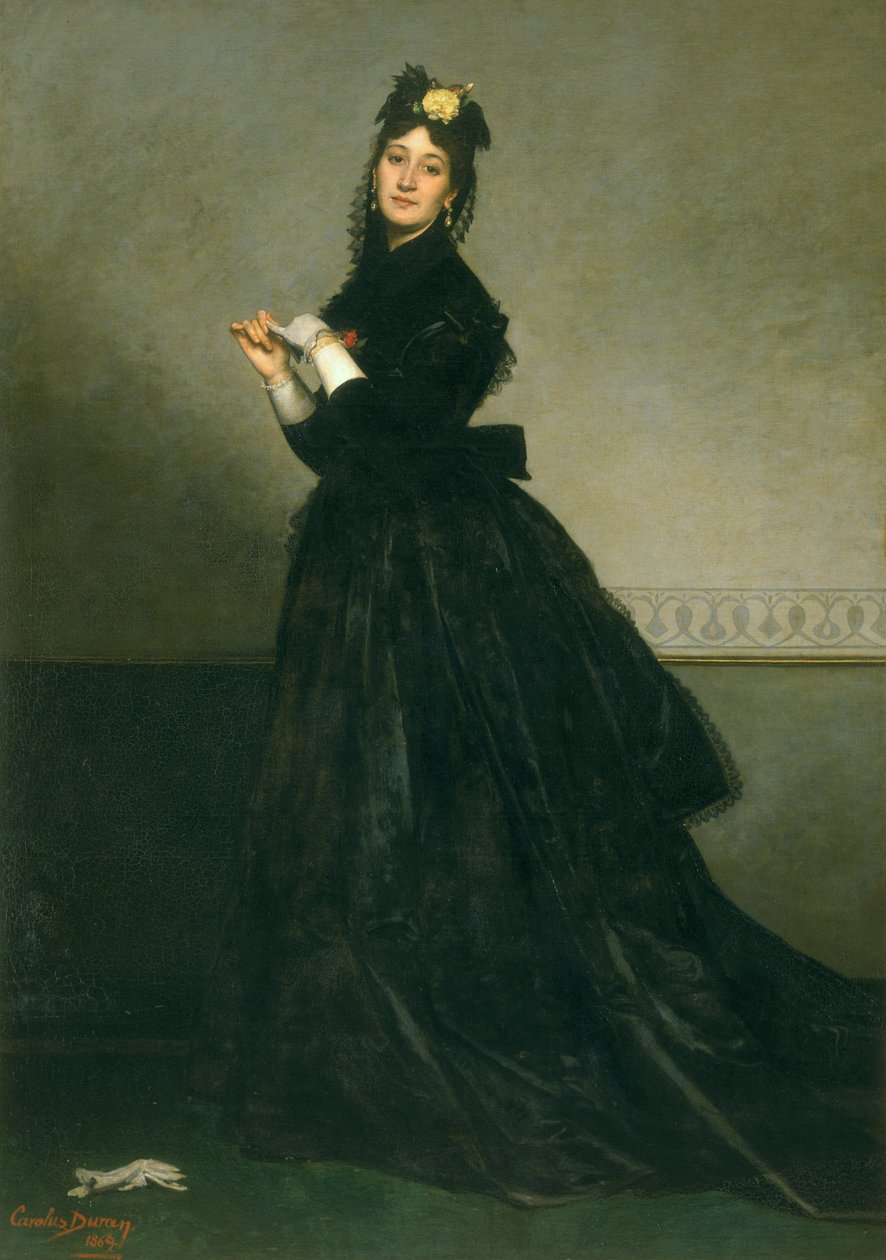 Eldivenli Kadın, 1869 by Charles Emile Auguste Carolus Duran