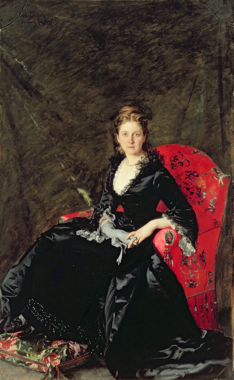 Madam NM Polovtsova'nın portresi, 1876 by Charles Emile Auguste Carolus Duran
